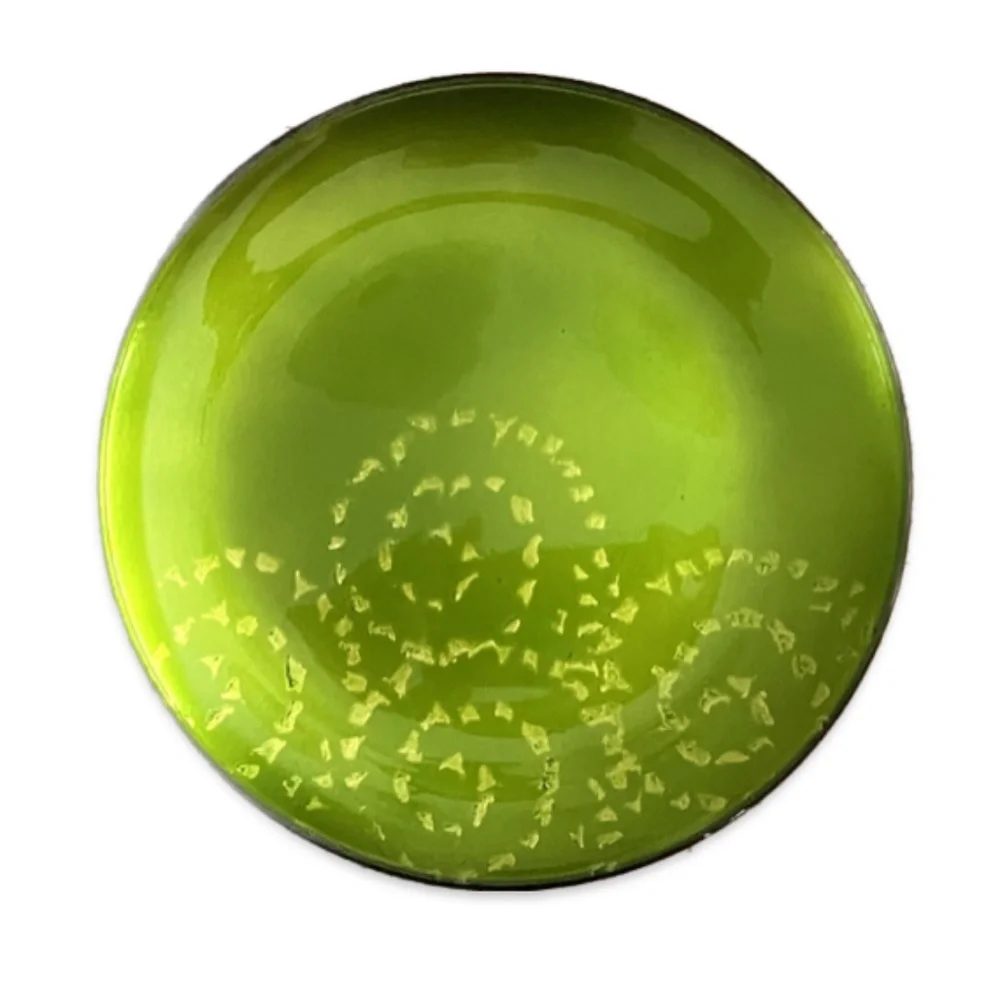 Glass plates gold foil back - Set of 2